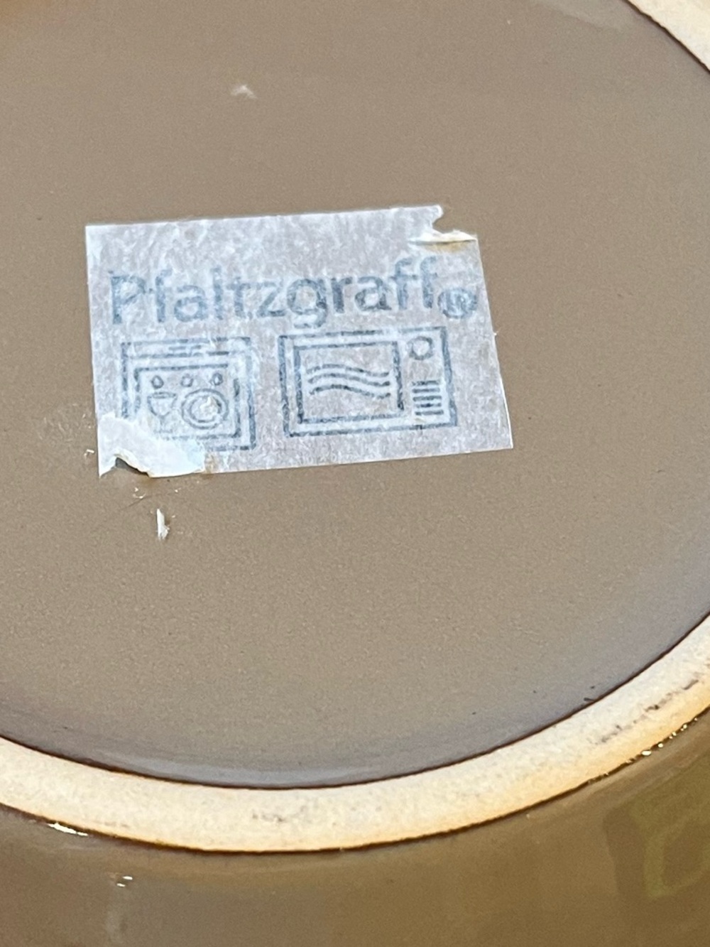 Pfaltzgraff gGlazed Drip Taupe and Cream Soup Mug - Home Dining - Picture 4 of 9